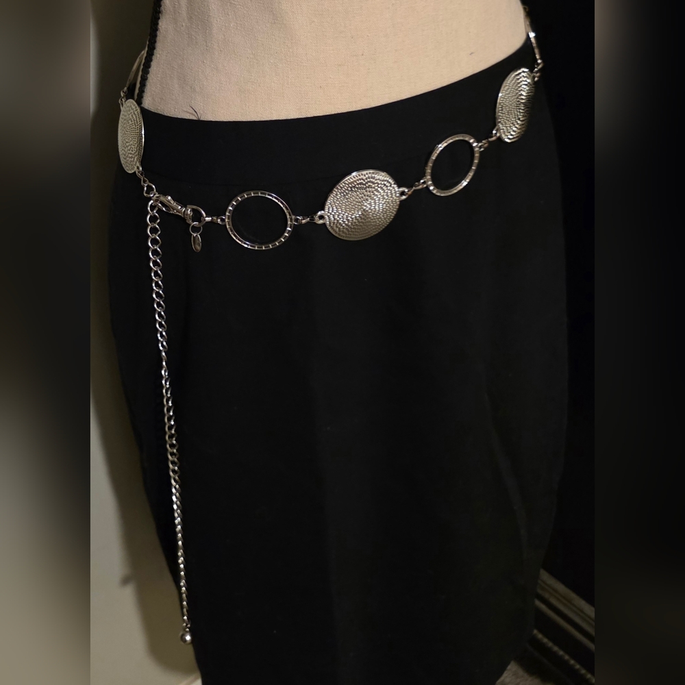 Waist Chain Silver-tone 46" Long Adjustable